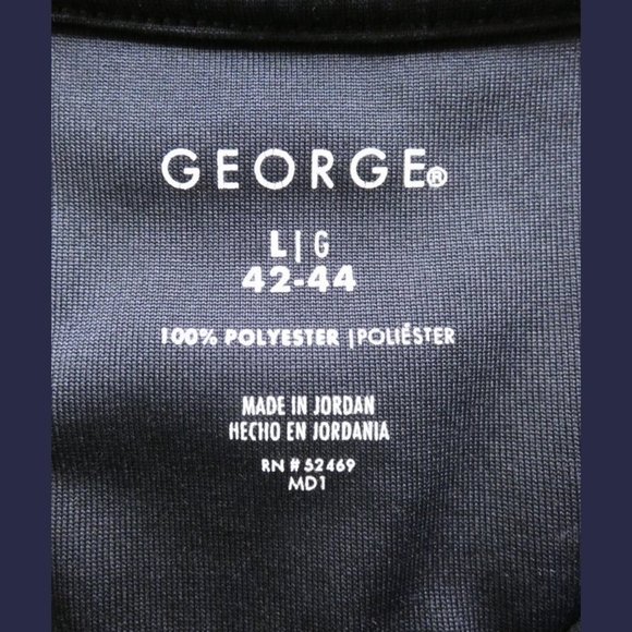 George Men's Navy Blue Golf Polo Shirt Size Large - Picture 6 of 6